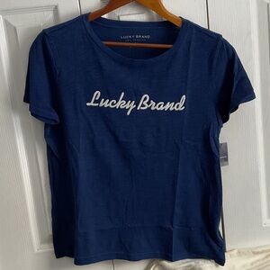 Lucky Brand Women's Navy Tee